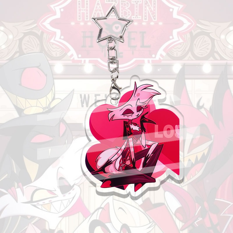 Hazbin Hotel Acrylic Keychain  - Japanese Snacks review and price
