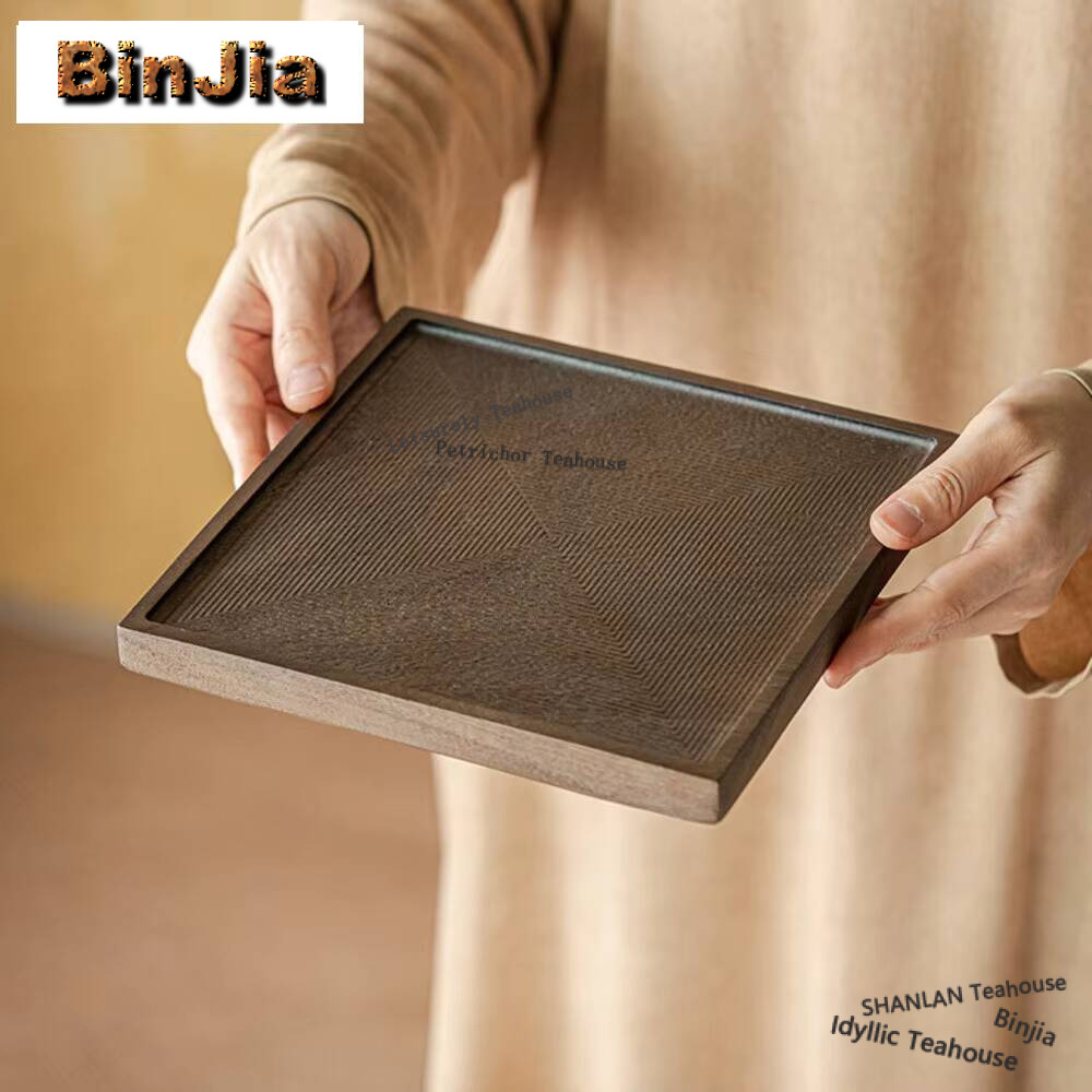 Walnut Square Tableware Solid  - Japanese Snacks review and price