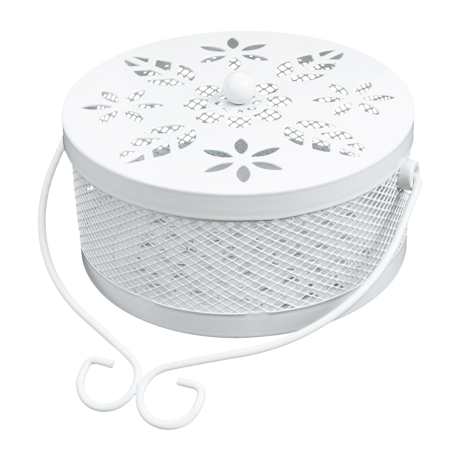 Box Wrought White Smooth Textu - Incense Holder review and price