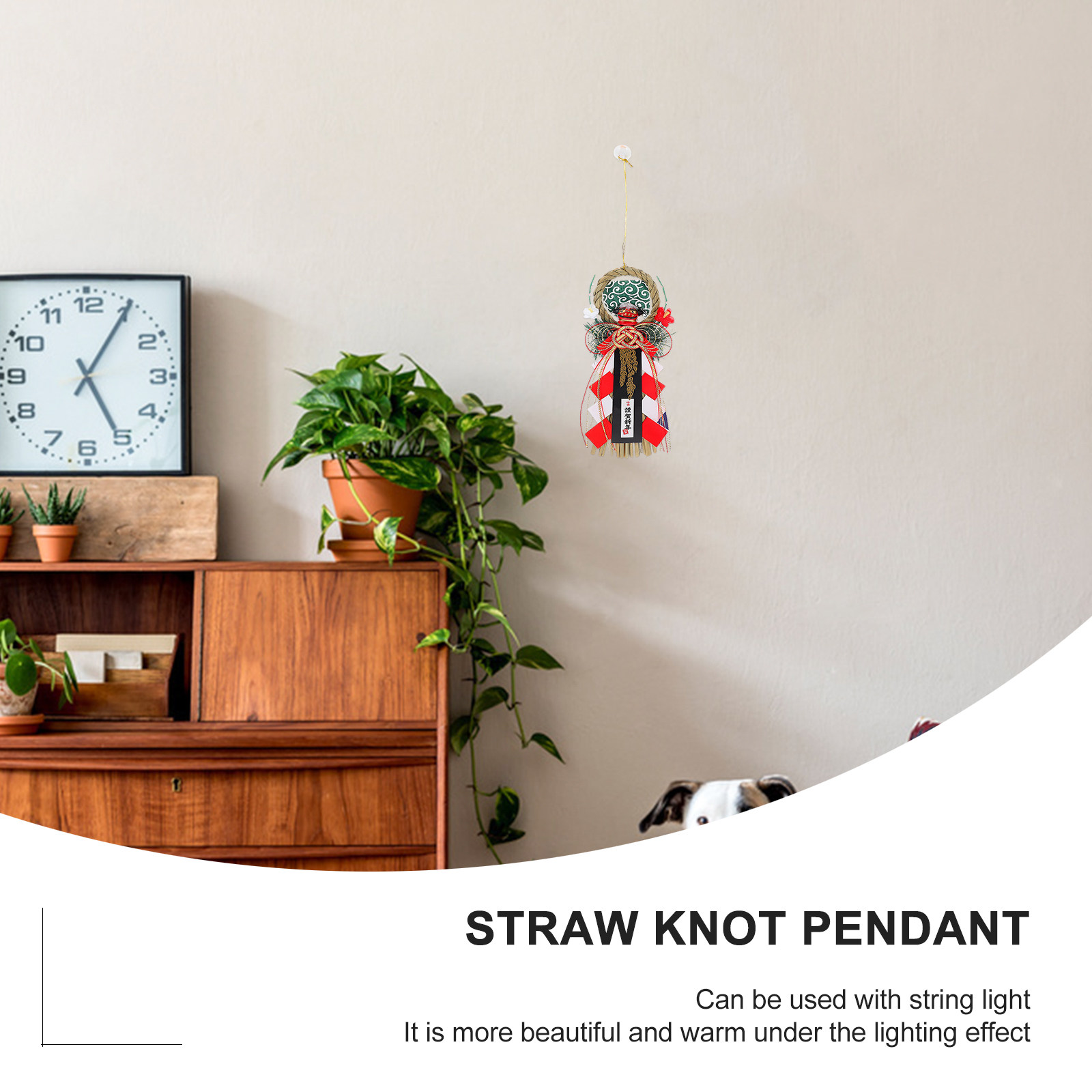 1Pcs Grass Knitted Pendant Han - Japanese Restaurant Lifestyle review and price