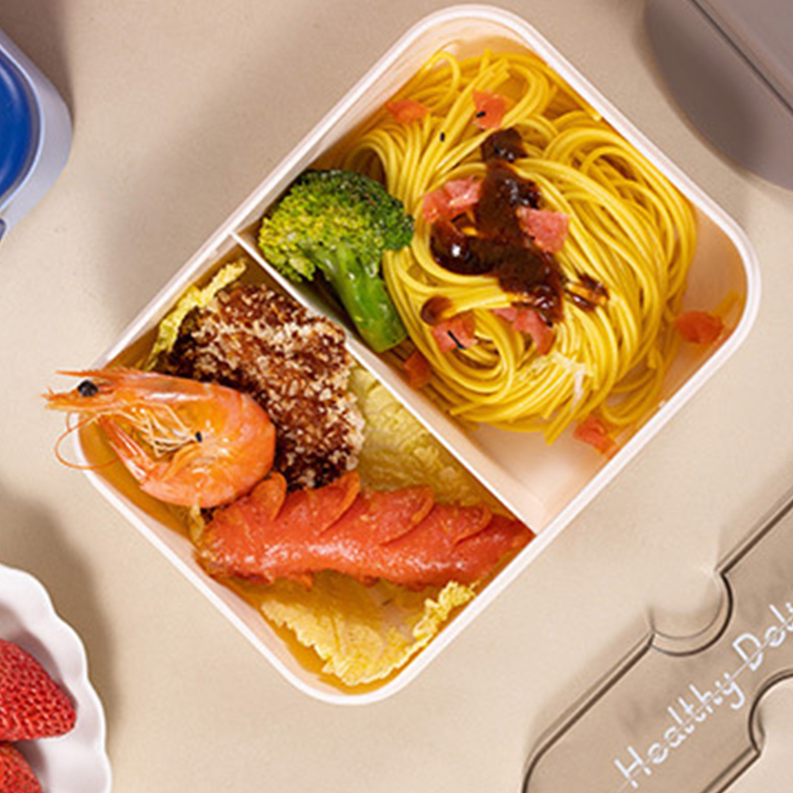 Student Lunch Box With Fork Pl - Bento Box review and price