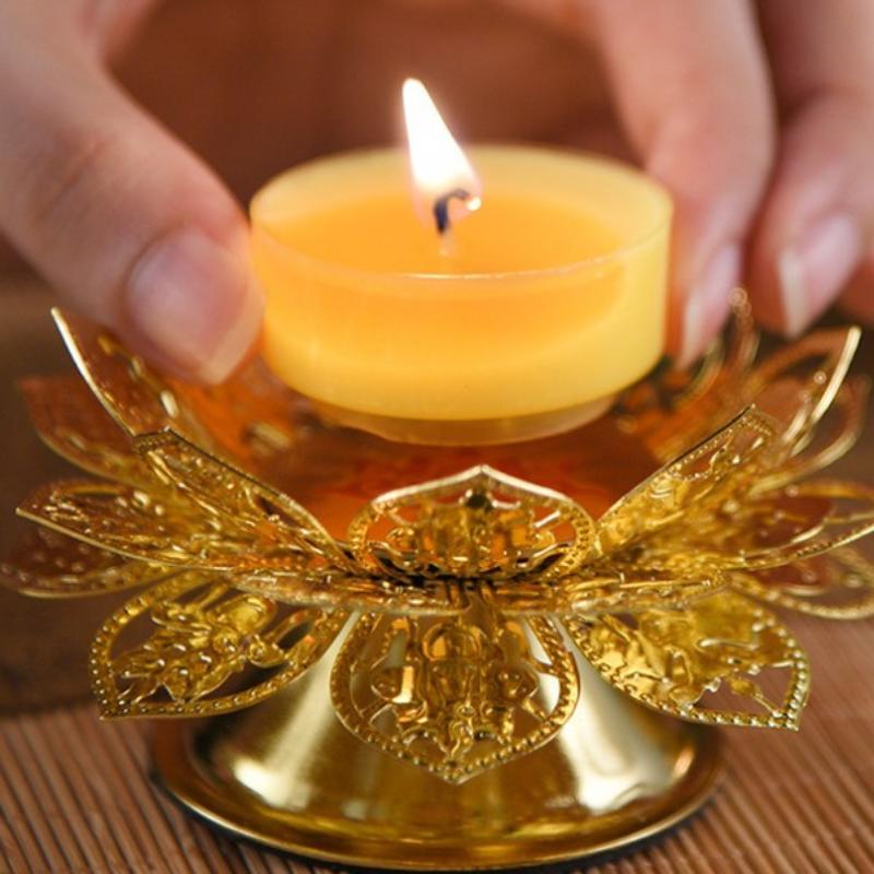 Tea Light Holder Gold Lotus De - Incense Holder review and price