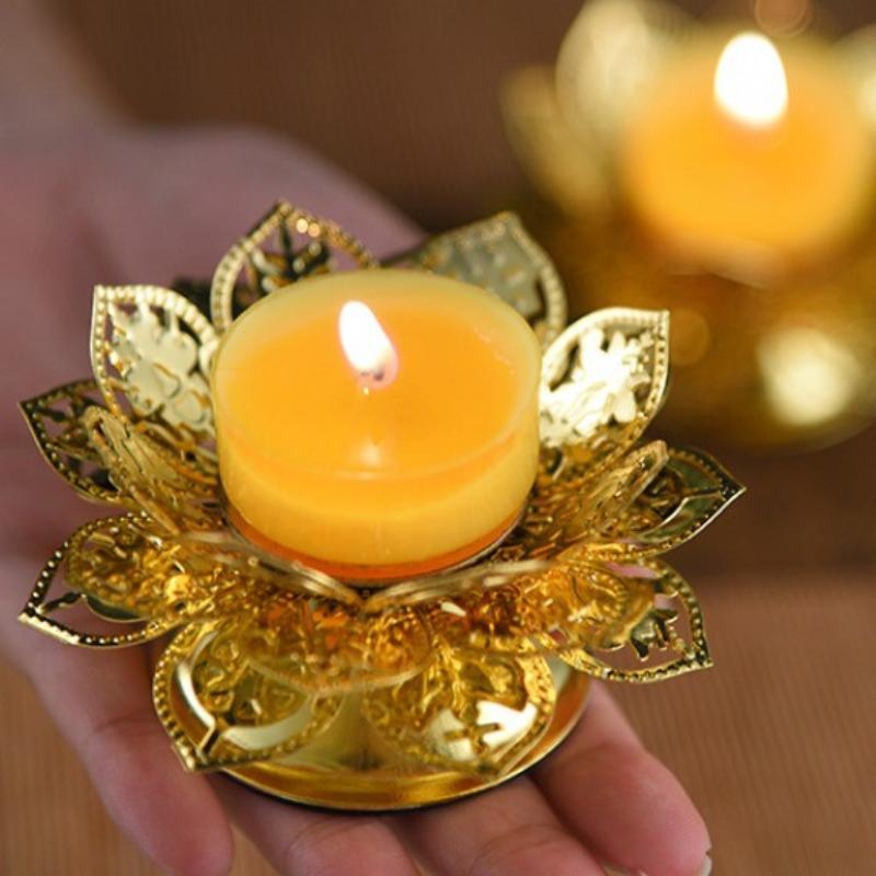 Tea Light Holder Gold Lotus De - Incense Holder review and price