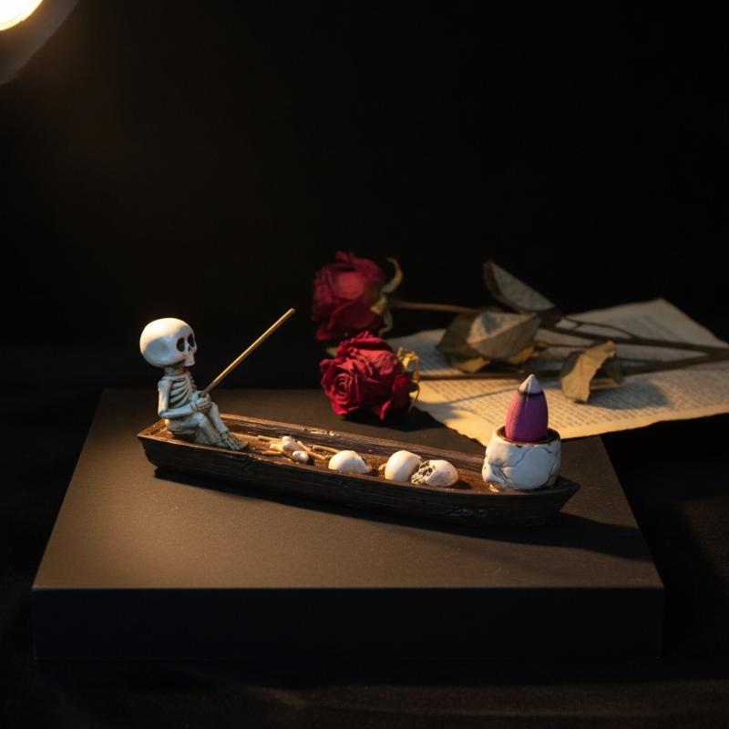 Skull Boat Incense Holder Uniq - Incense Holder review and price
